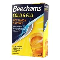 Beechams Cold &amp; Flu Hot Lemon &amp; Honey Pack of 5
