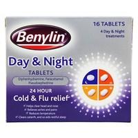 Benylin Day And Night Tablets 16 Tablets