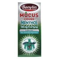 Benylin Mucus Cough Menthol 100mg/5ml Syrup 150ml