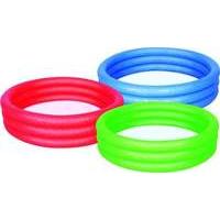 Bestway Splash and Play Three Ring Play Paddling Pool - Multi-Colour