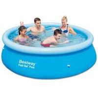 bestway clear fast set above ground pool 8 feet blue