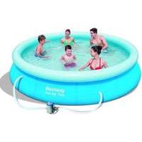 bestway fast set pool 366x76cm with pump 57112 outdoor toys
