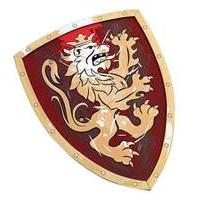 BestSaller 45 x 34.5 cm Noble Knight Shield (Red/Gold)