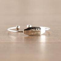 Bespoke Sterling Silver Baby Torque Bracelet