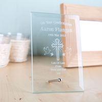 Bespoke Confirmation Glass Plaque