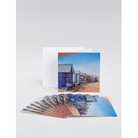 beach huts multipack cards