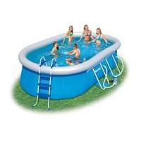 bestway oval fast set above ground pool blue 16 ft