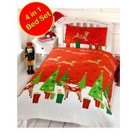 believe christmas 4 in 1 junior bedding bundle duvet pillow covers