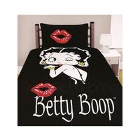 Betty Boop \'Kiss\' Single Duvet Cover and Pillowcase