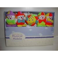 beautiful beginnings musical cot mobile in clowns design