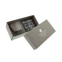 Best Man Whiskey Glass and Coaster Gift Set