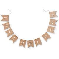 best day ever natural burlap bunting