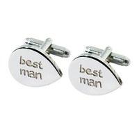 best man engraved cufflinks gift