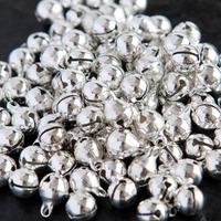 Beads Direct Silver Plated 6mm Bell Charms Pack of 100 409250