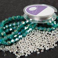 Bead Spider Cosmopolitan Crystal Necklace and Bracelet Set 388779