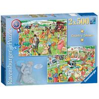 best of british the country show 2x500 piece jigsaw puzzle