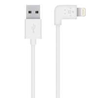 Belkin 90 Angled 2.4amp Lightning Sync and Charge Cable Compatible With Apple Iphone 5/ipad Mini/ipad 4 In White 1.2m