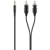 belkin audio portable cable 35mm2xrca male male in black 1m