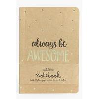 Be Awesome Notebook - brown