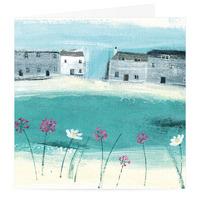 beach flowers card