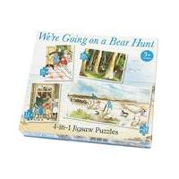 Bear Hunt 4 in 1 Jigsaw Puzzles