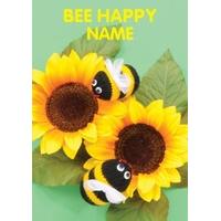 Bee Happy - Knit and Purl Card