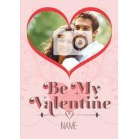 be my valentine photo upload card