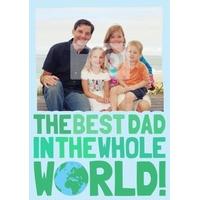 best dad in the world photo fathers day card