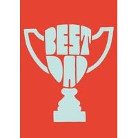 Best Dad Trophy | Fathers Day Card | RC1047