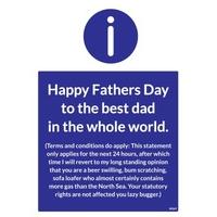 Best in the Whole World | Rude Fathers Day Card