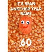 Bean Another Year 60th | Sixtieth Birthday Card