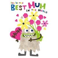 best mum in the world monster mothers day nl1088