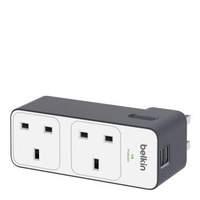 Belkin 2 Way Travel Surge With 2 X 2.4amp Usb Charging