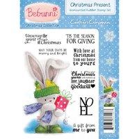 Bebunni Christmas Unmounted Rubber Stamp - Christmas Present Stamp