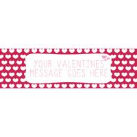 Be My Valentine Personalised Party Banner