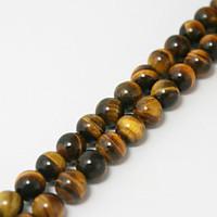 Beadia 39Cm/Str (Approx 65Pcs) 6mm Round Natural Tiger Eye Stone Beads DIY Accessories