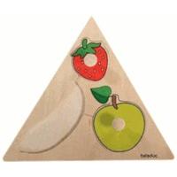 beleduc triangle puzzle fruits