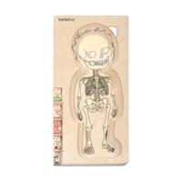 beleduc 5-Layer Wooden Puzzle - Your Body Puzzle Boy