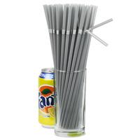 bendy straws silver 95inch case of 7500