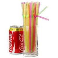Bendy Straws 8inch Neon (40 Boxes of 250)