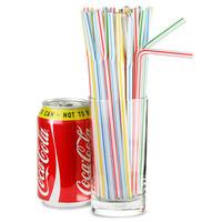 Bendy Straws 8inch Candy Stripe (40 Boxes of 250)
