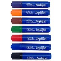 berol dry wipe marker pen round tip assorted pack of 48
