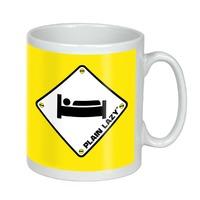 BED SIGN PLAIN LAZY MUG