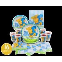 bears 1st birthday blue basic party kit 16 guests