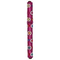 Beautiful sparkle embellish mosaic beads diamante detail Ball Point Shellac pen - Fuchsia