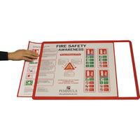 Beaverswood Frames 4 Docs Self-Adhesive A3 Red - Pack Of 10
