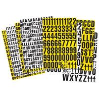 Beaverswood Yellow Magnetic MIxed Letters 23mm