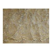 beaded scalloped edge couture bridal lace fabric