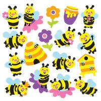 Bee Foam Stickers (Per 3 packs)