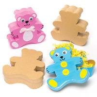 Bear Craft Boxes (Pack of 4)